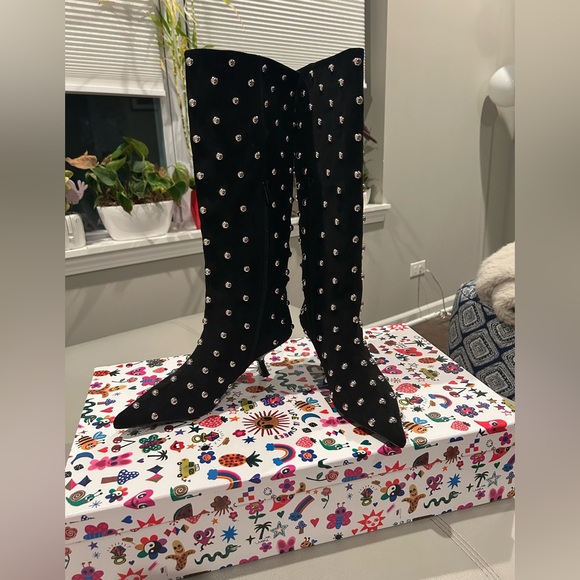 ✨Jeffrey Campbell Studded Knee-High Boots Size 6✨ - Picture 3 of 8